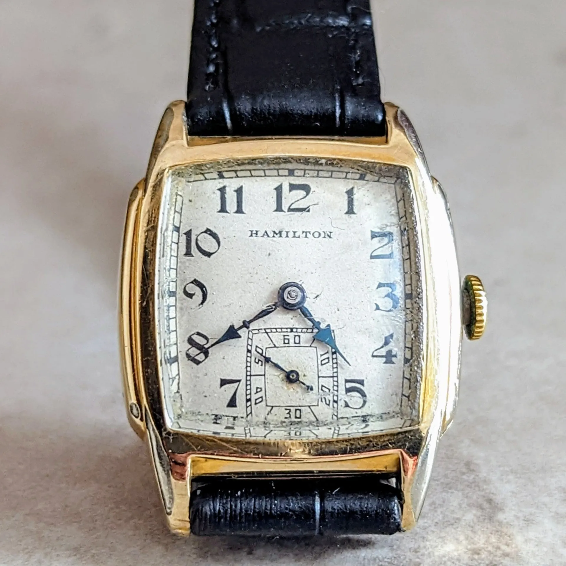 1935 HAMILTON Scott Watch Grade 987-F Vintage Wristwatch