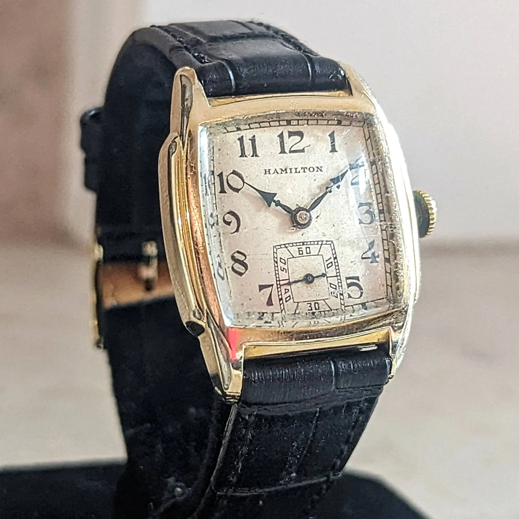 1935 HAMILTON Scott Watch Grade 987-F Vintage Wristwatch