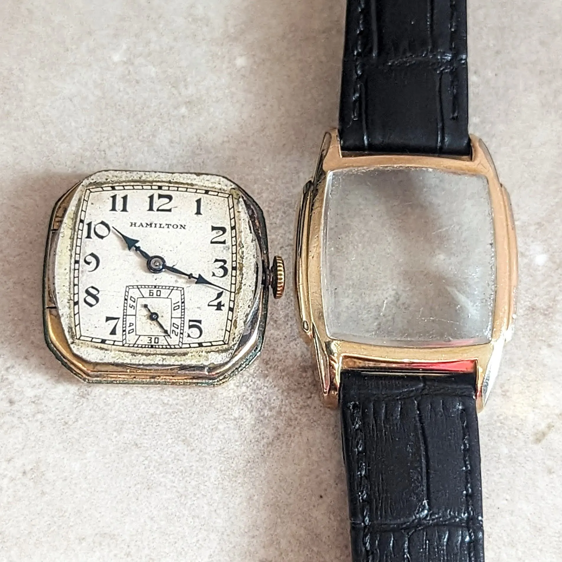 1935 HAMILTON Scott Watch Grade 987-F Vintage Wristwatch