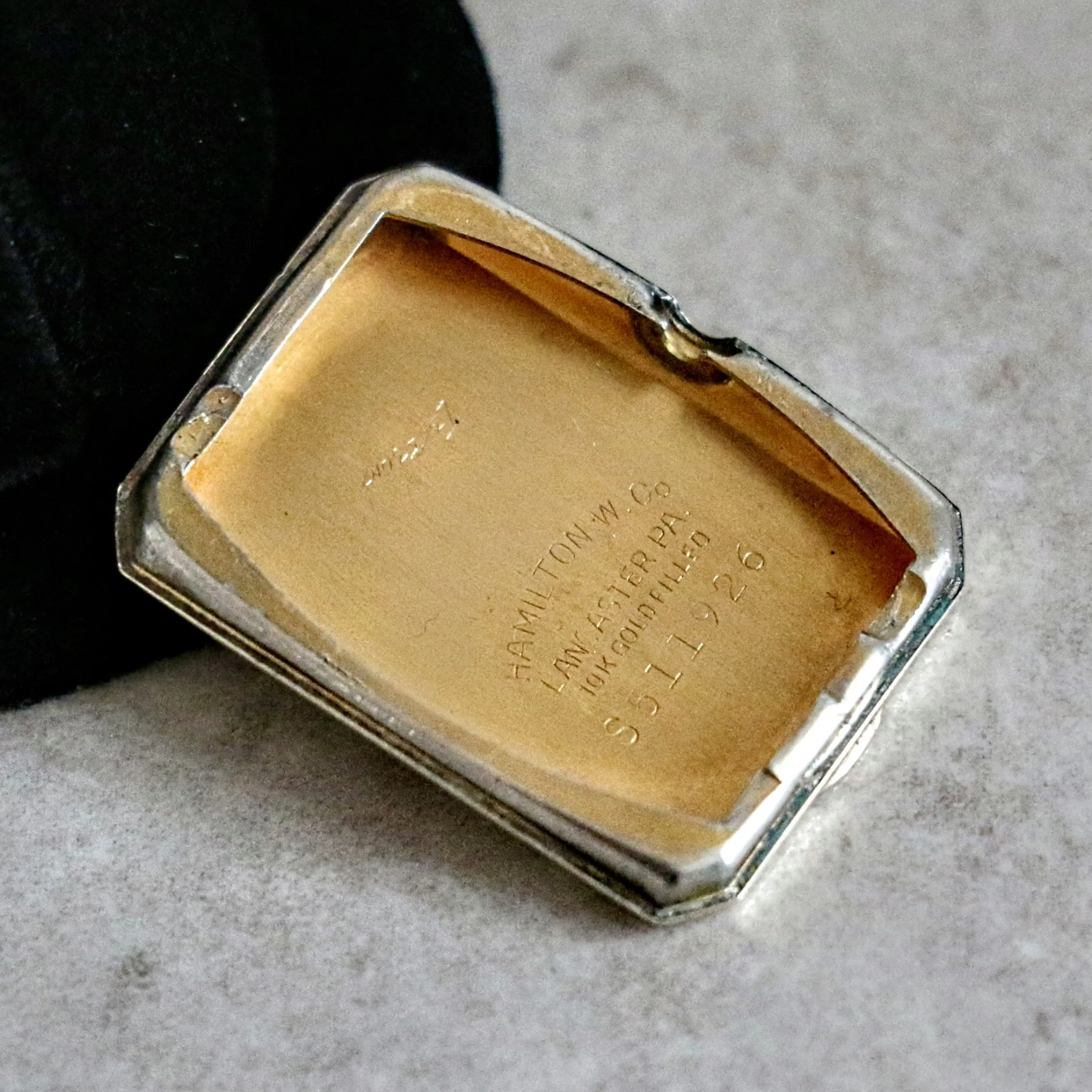 1946 HAMILTON Myron Wristwatch 10K Yellow G.F. Wristwatch U.S.A. Grade 980 Watch