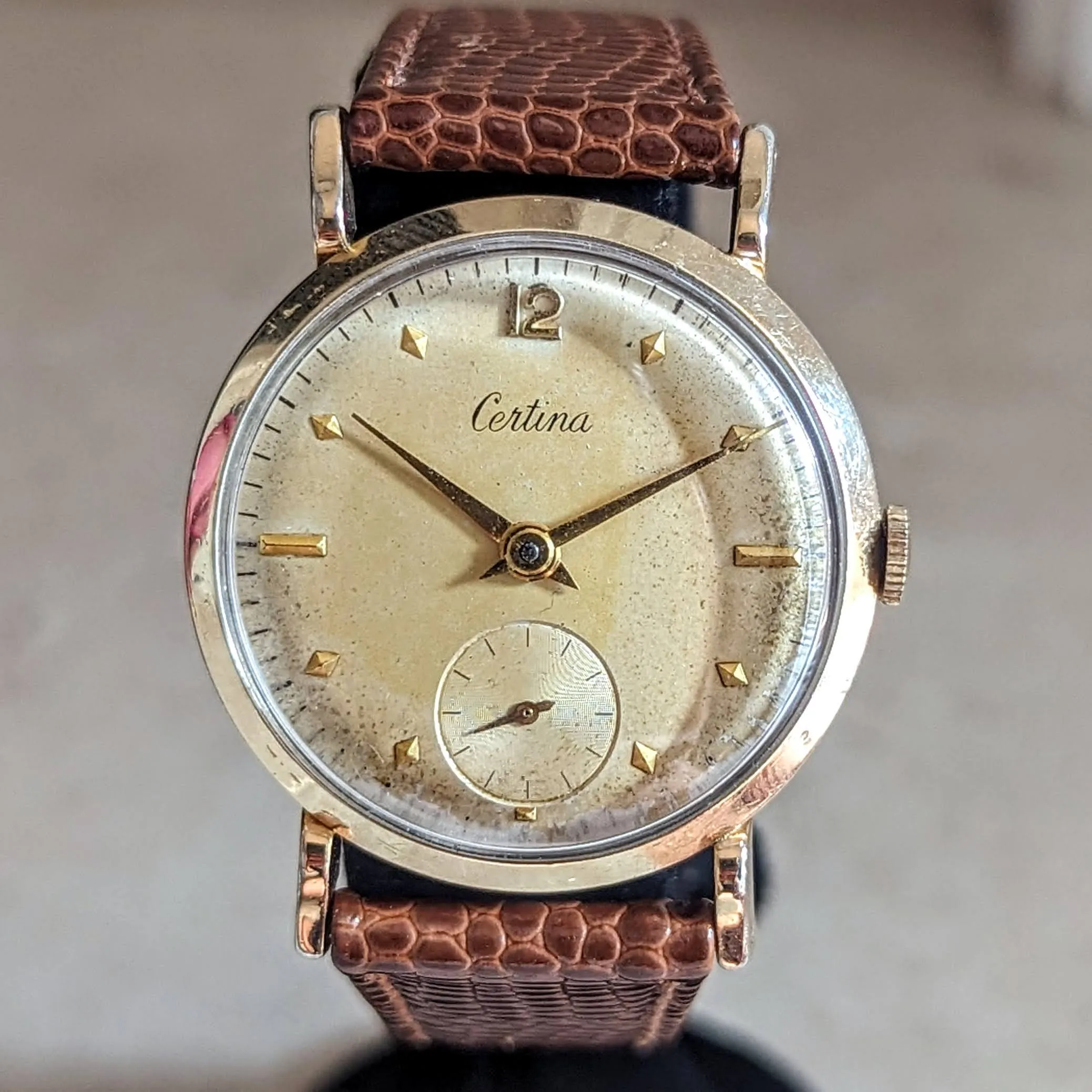 1950’s CERTINA Wristwatch 15 Jewels Cal. K.F.320 Swiss Made Vintage Watch