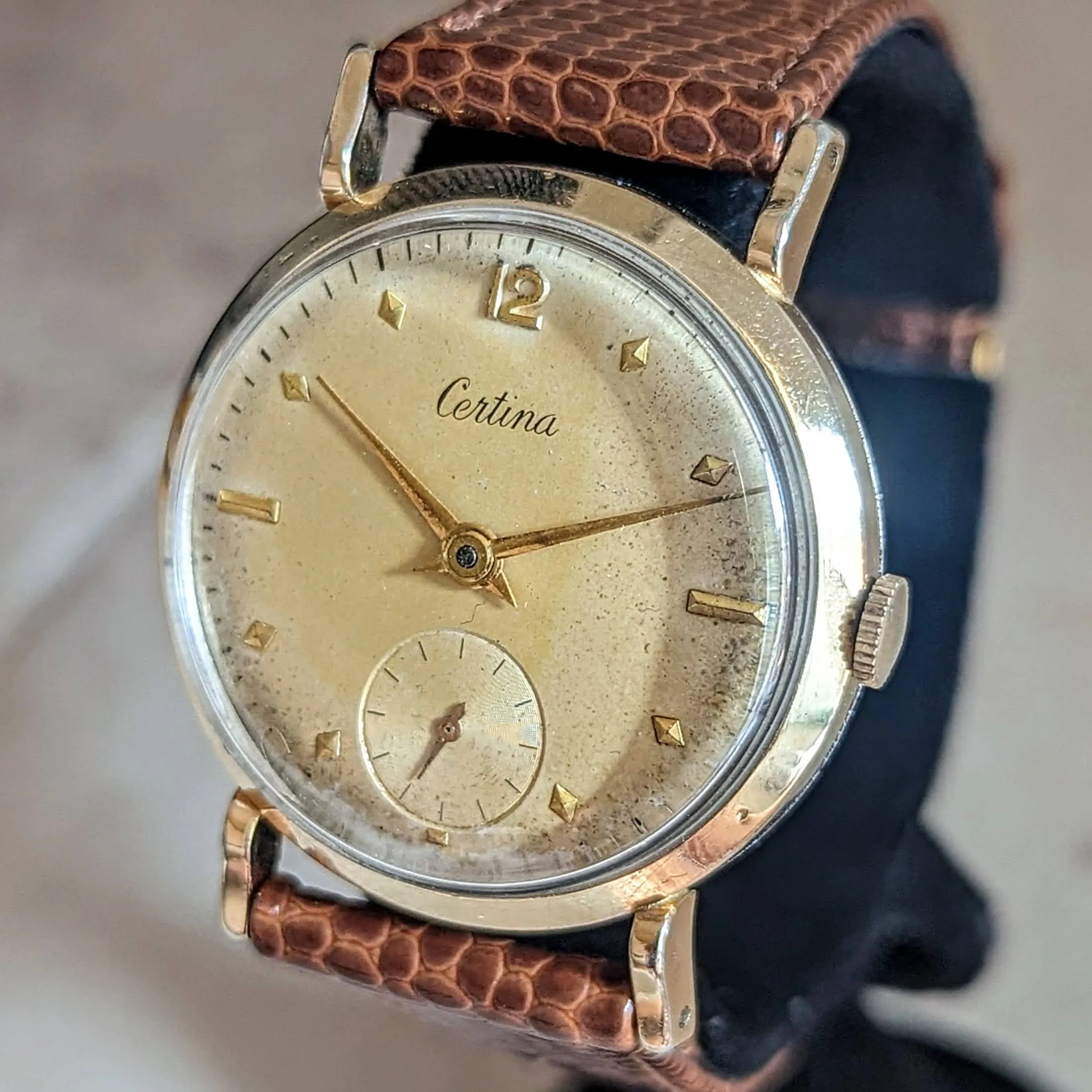 1950’s CERTINA Wristwatch 15 Jewels Cal. K.F.320 Swiss Made Vintage Watch