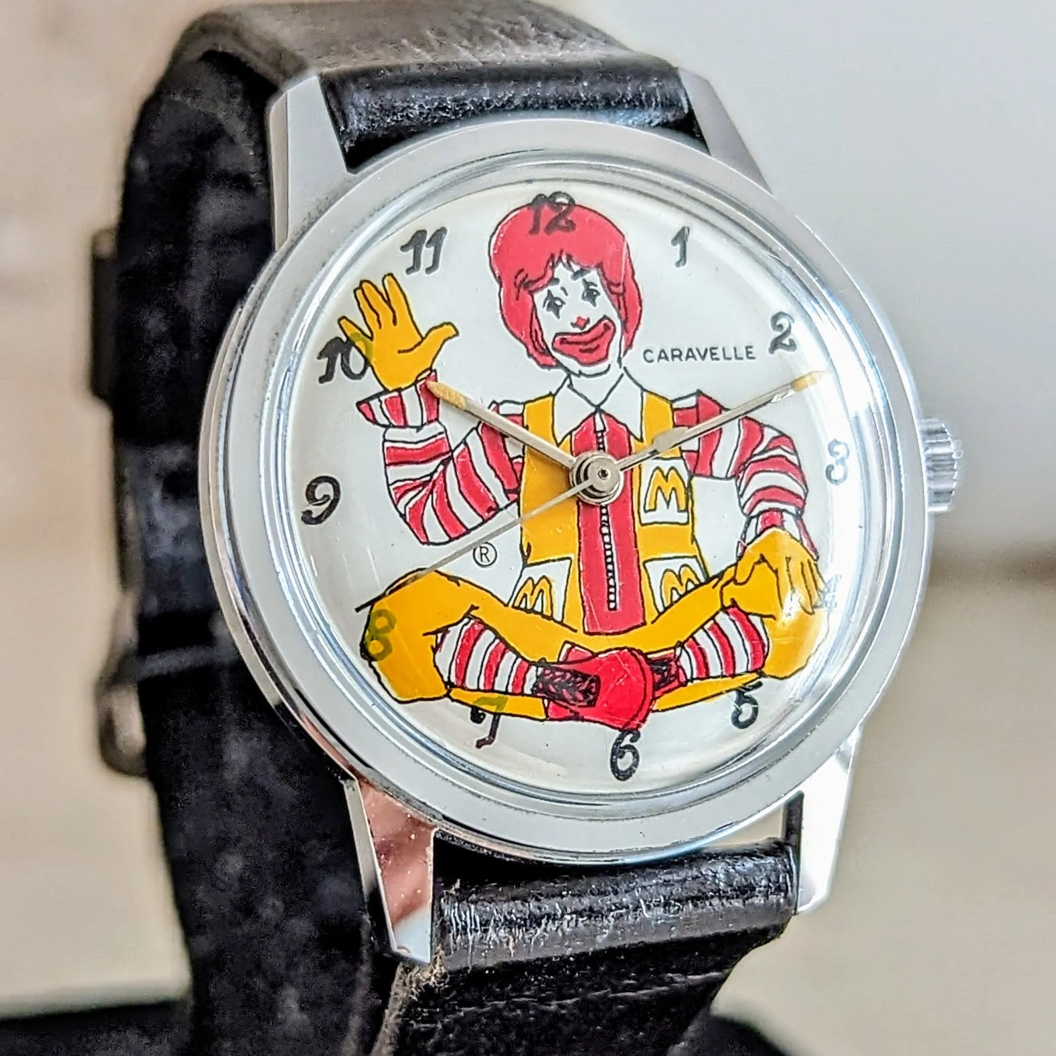 1972 Ronald McDonald Wristwatch by Caravelle - Bulova 7 Jewels Cal. 11DP