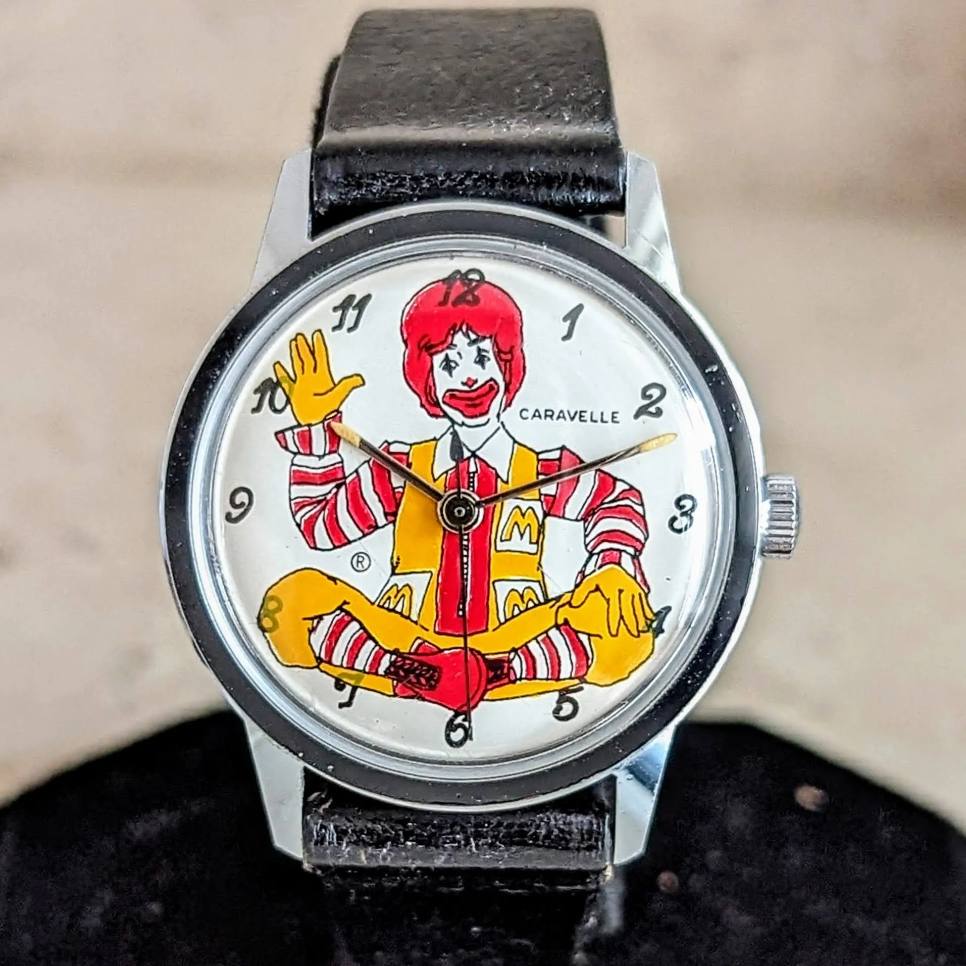 1972 Ronald McDonald Wristwatch by Caravelle - Bulova 7 Jewels Cal. 11DP