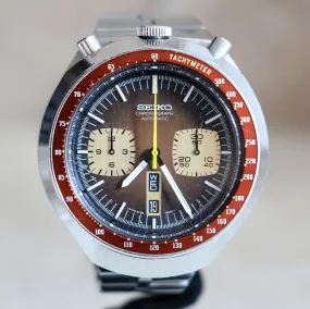 1977 SEIKO BULLHEAD Chronograph Automatic Watch Ref. 6138-0040 Day/Date Vintage Wristwatch