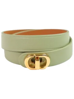 30 Montaigne Leather Bracelet Green