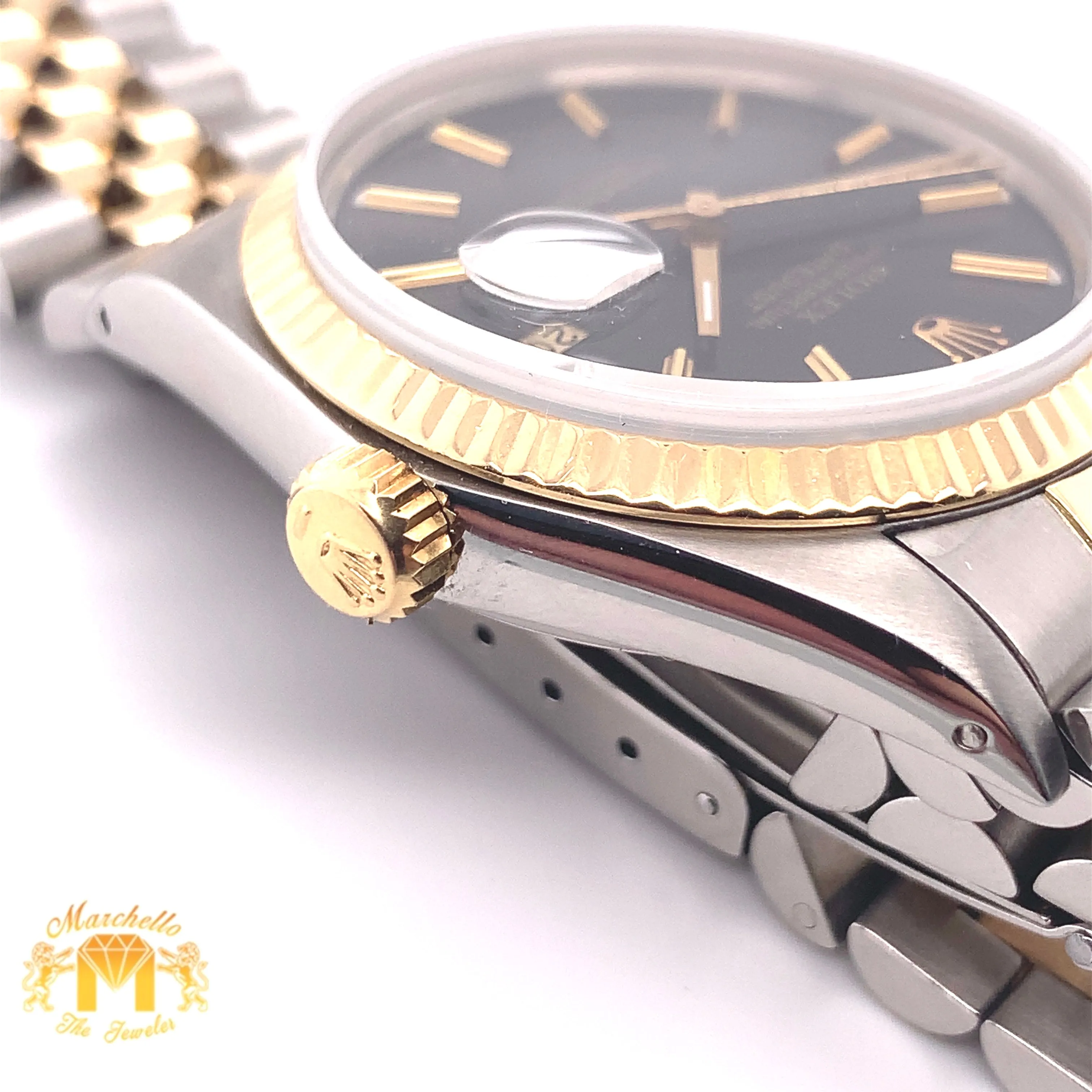 36mm Rolex Datejust Watch with Two-tone Jubilee Bracelet (36 mm, quick set)