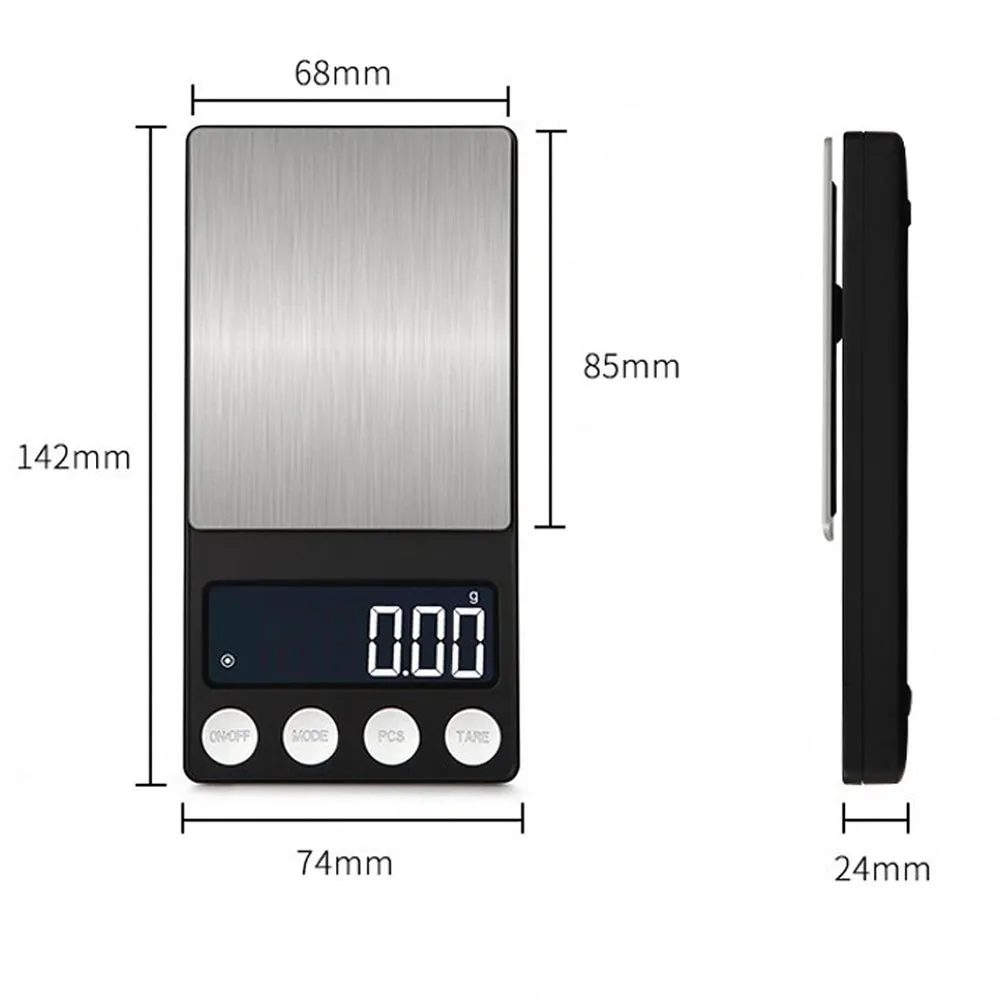 500g 0.01 Electronic Mini LCD Digital DIY Jewelry Scale High Accuracy Backlight Pocket Jewelry Weight