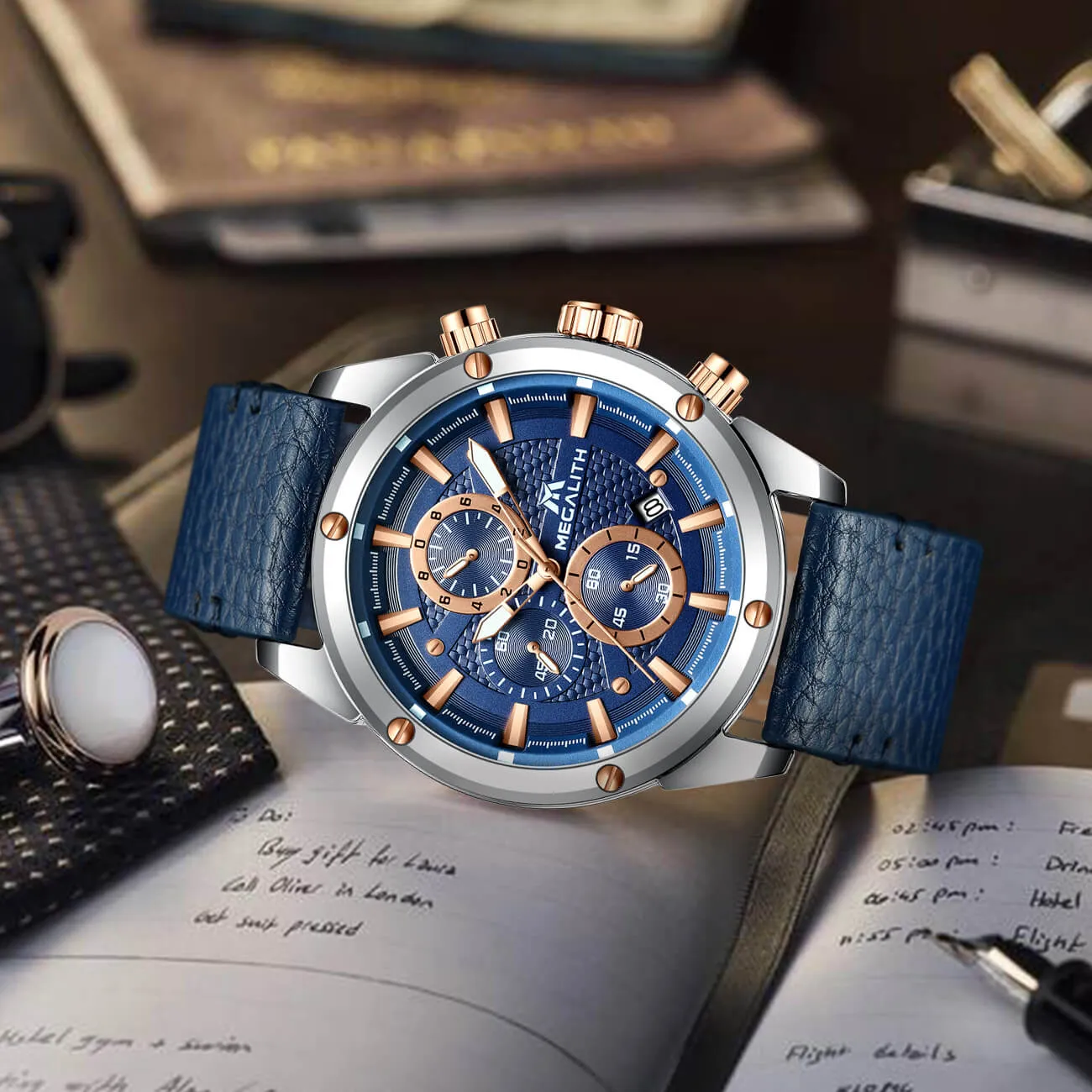 8004M | Quartz Men Watch | Leather Band