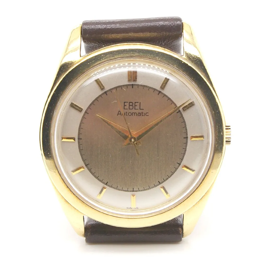 A vintage Ebel 18ct Gold Automatic Strap Watch, c.1960s