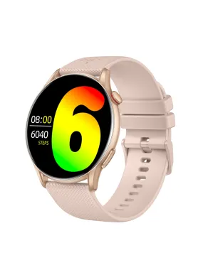 Ace XR 1.43" Super Retina Amoled Display, 466 * 466 Resolution, 850 NITS Peak Brightness, BT Calling, Health Tracking (Rose Gold Silicone Strap)