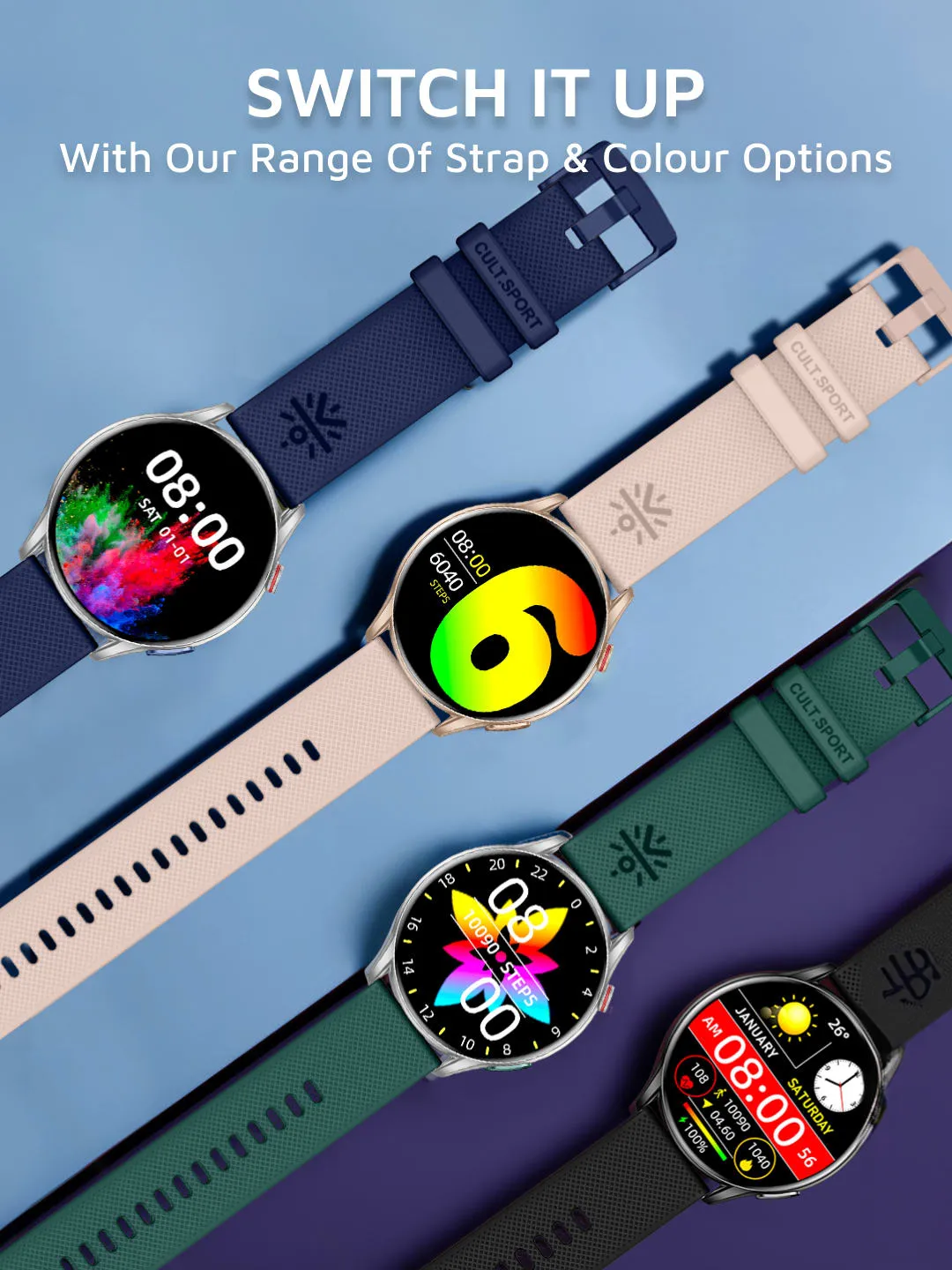 Ace XR 1.43" Super Retina Amoled Display, 466 * 466 Resolution, 850 NITS Peak Brightness, BT Calling, Health Tracking (Rose Gold Silicone Strap)