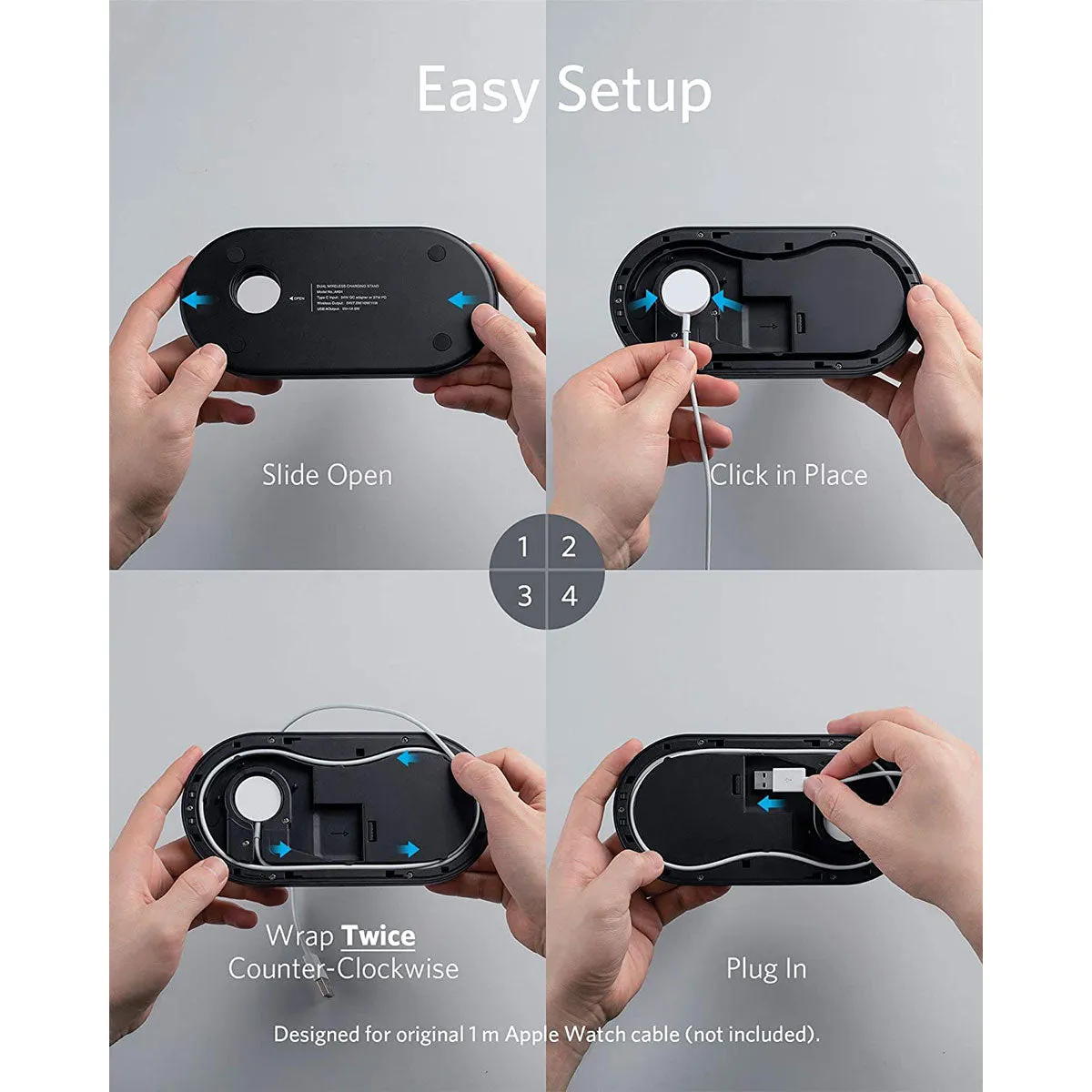 Anker Powerwave Wireless Charging Station with QC Charger and 2-in-1 Stand