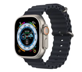 Apple Watch Ultra GPS   Cellular, 49mm Titanium Case with Midnight Black Ocean Band