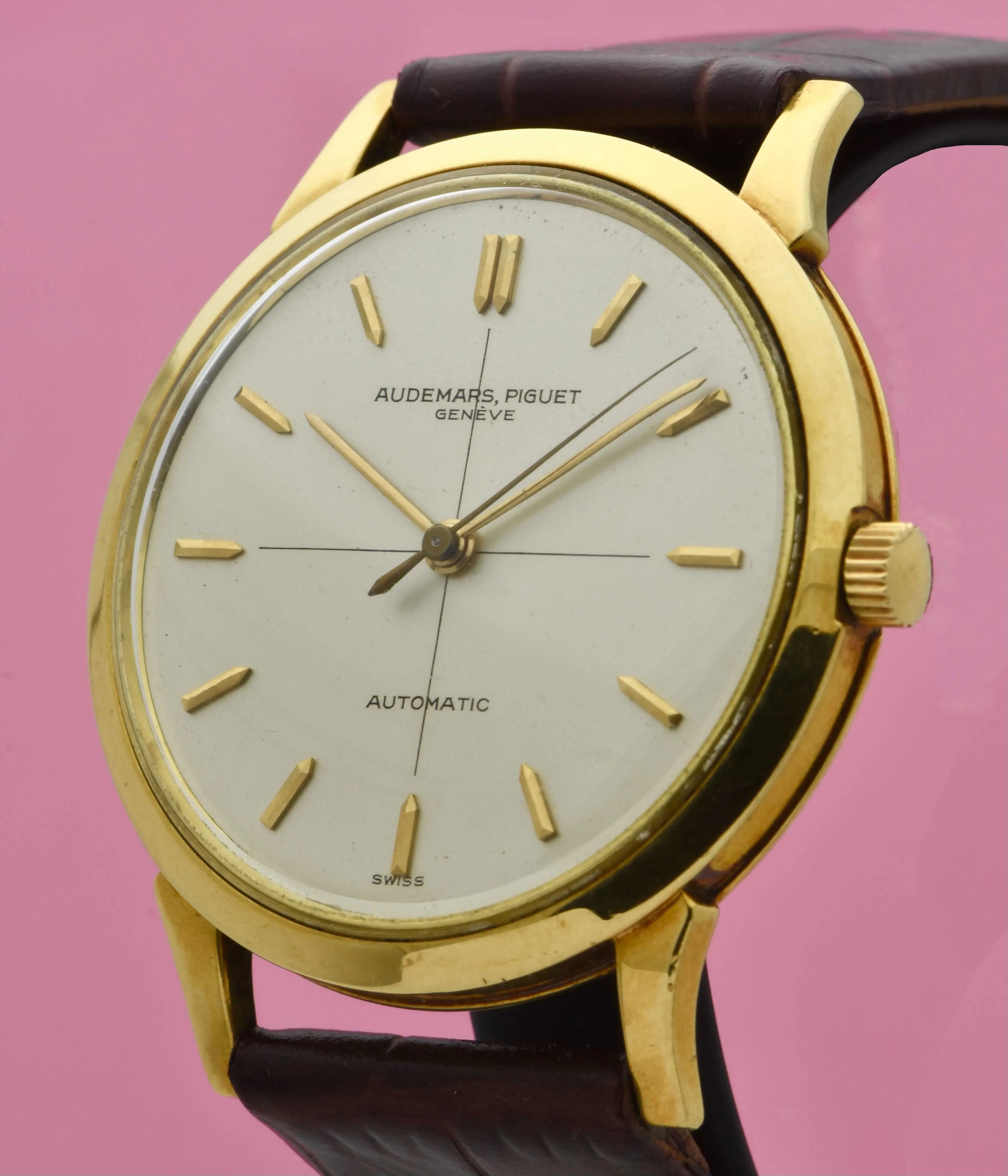 Audemars Piguet Calatrava-style Dress Watch with a Cross Hair Dial