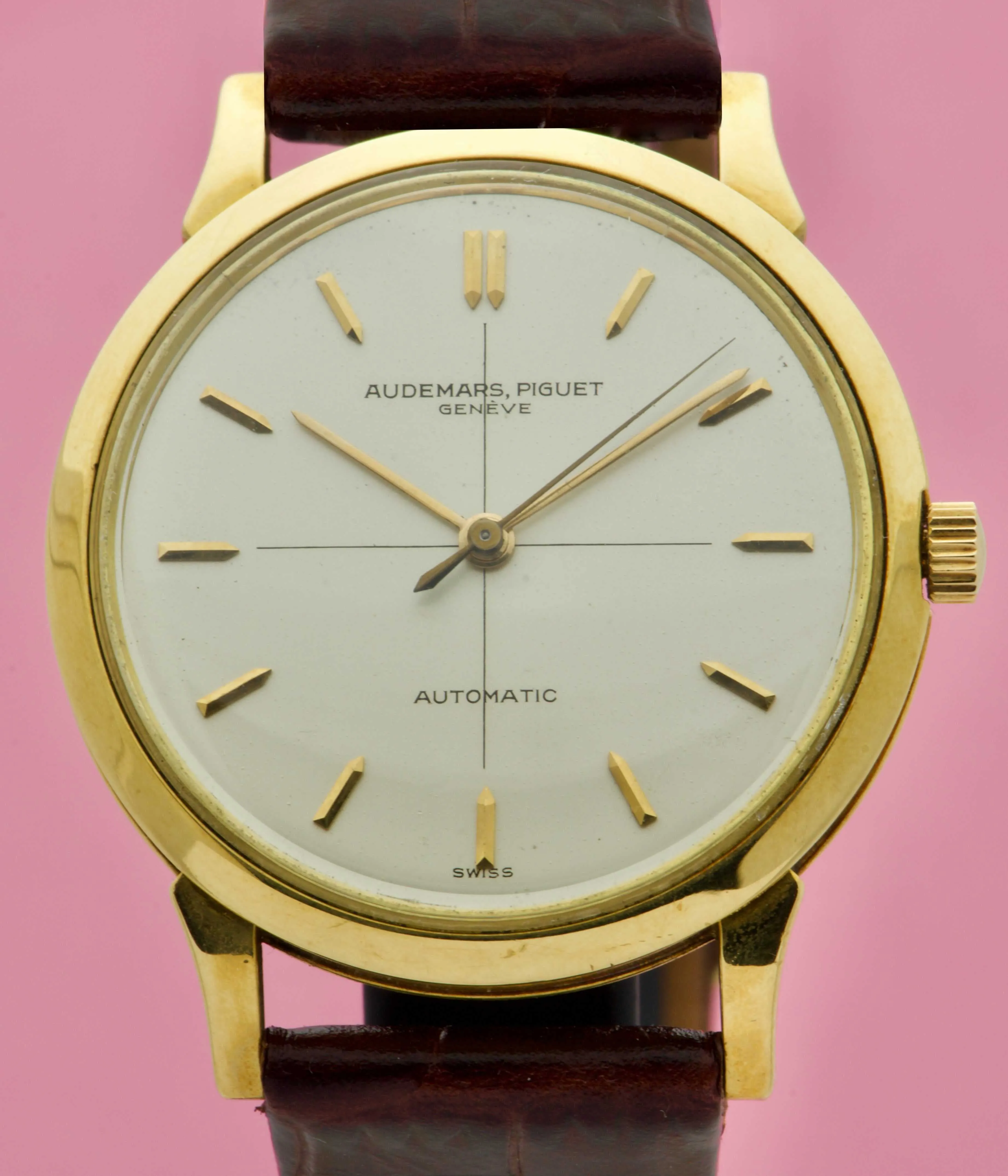 Audemars Piguet Calatrava-style Dress Watch with a Cross Hair Dial