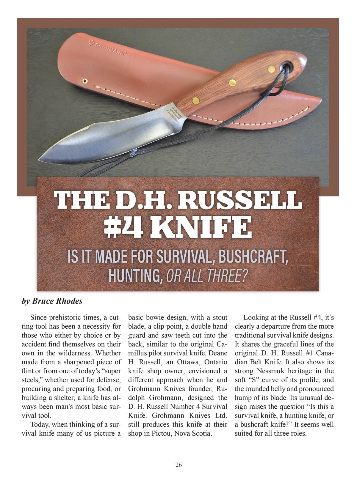 Backwoodsman - Winter 2024 Issue: Ultimate Guide For Modern Frontiersman (And Woman), Survival Mastery With EJ Snyder & Cat Bigney, When Your One Knife Is A Bayonet & The Bear Man Of Admiralty Island
