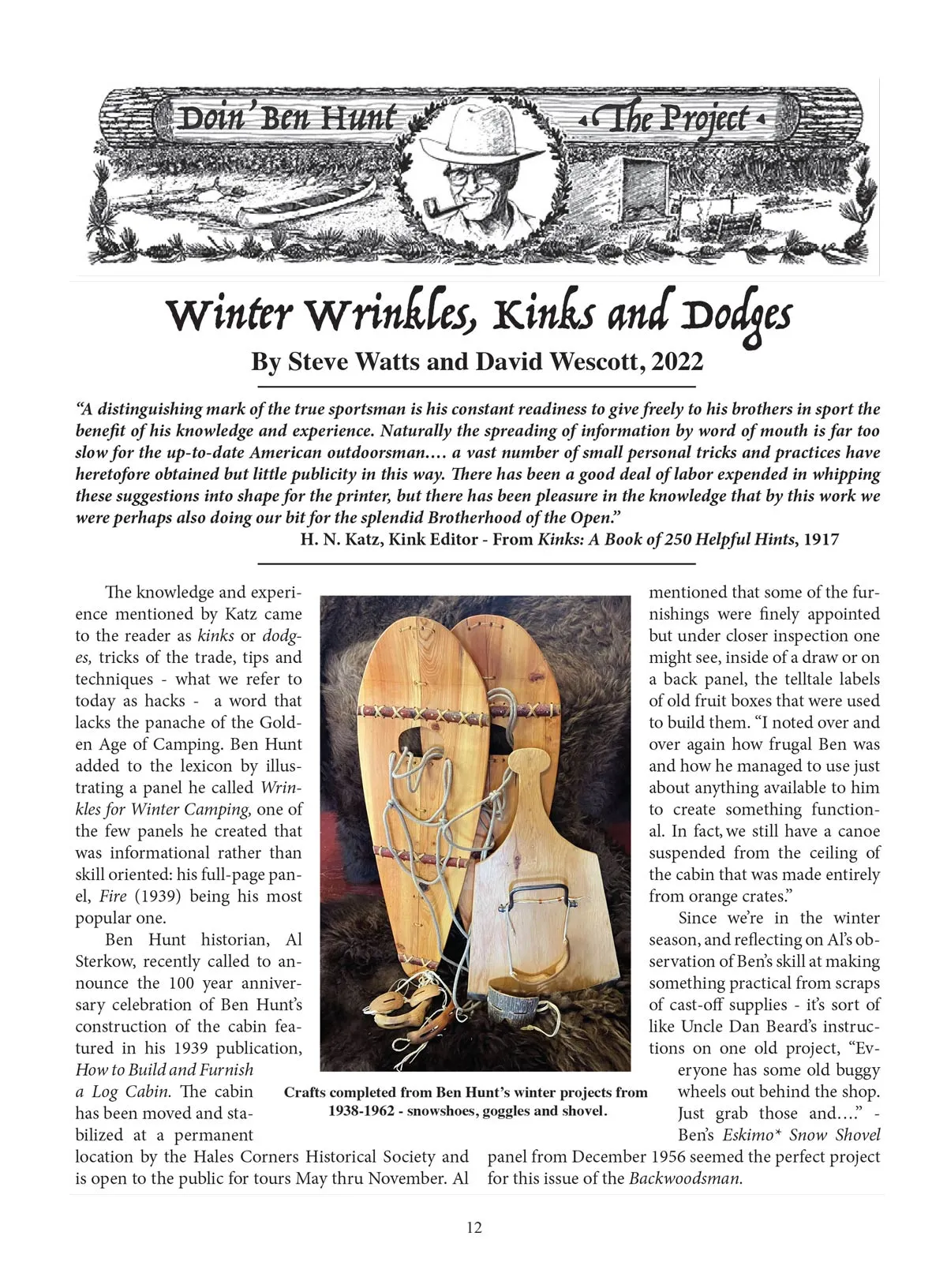 Backwoodsman - Winter 2024 Issue: Ultimate Guide For Modern Frontiersman (And Woman), Survival Mastery With EJ Snyder & Cat Bigney, When Your One Knife Is A Bayonet & The Bear Man Of Admiralty Island