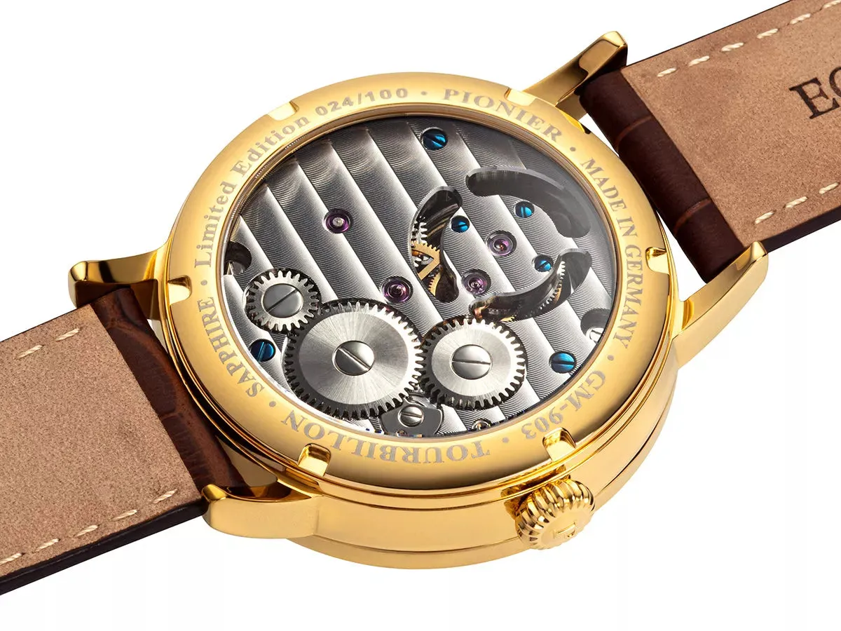 Basel Tourbillon Pionier - GM-903-4 | Gold | Handmade German Watch