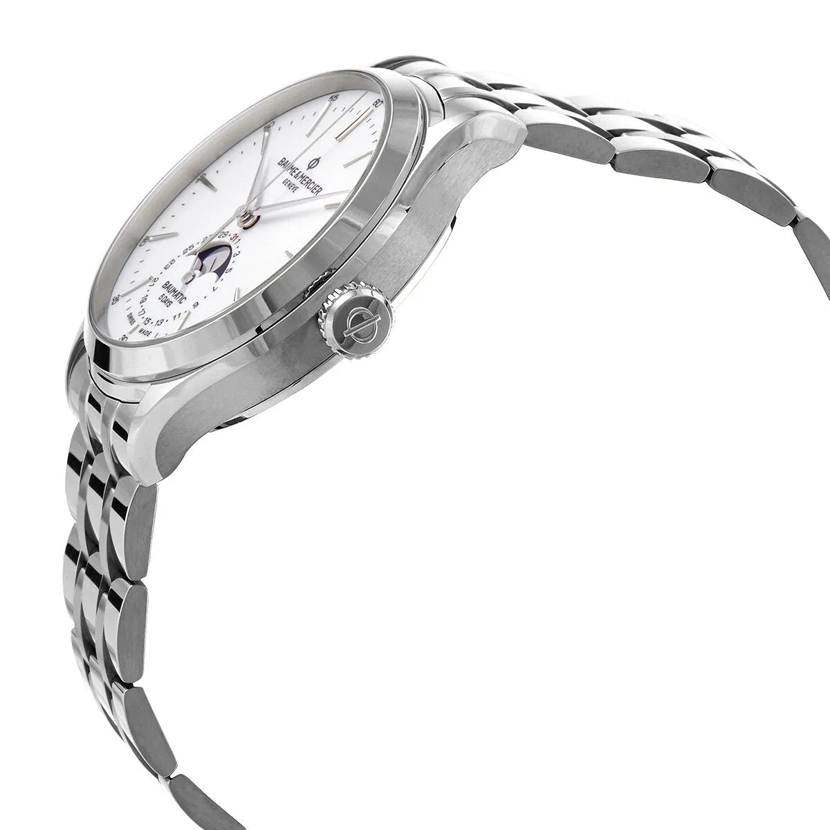 Baume et Mercier Clifton Chronograph Automatic White Dial Men's Watch 10552