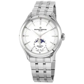 Baume et Mercier Clifton Chronograph Automatic White Dial Men's Watch 10552