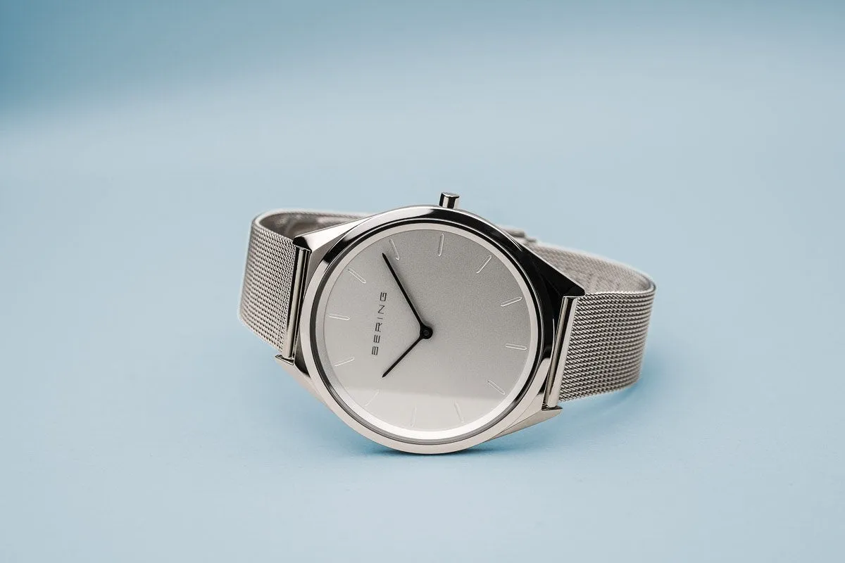 Bering Ultra Slim Silver Mesh Watch