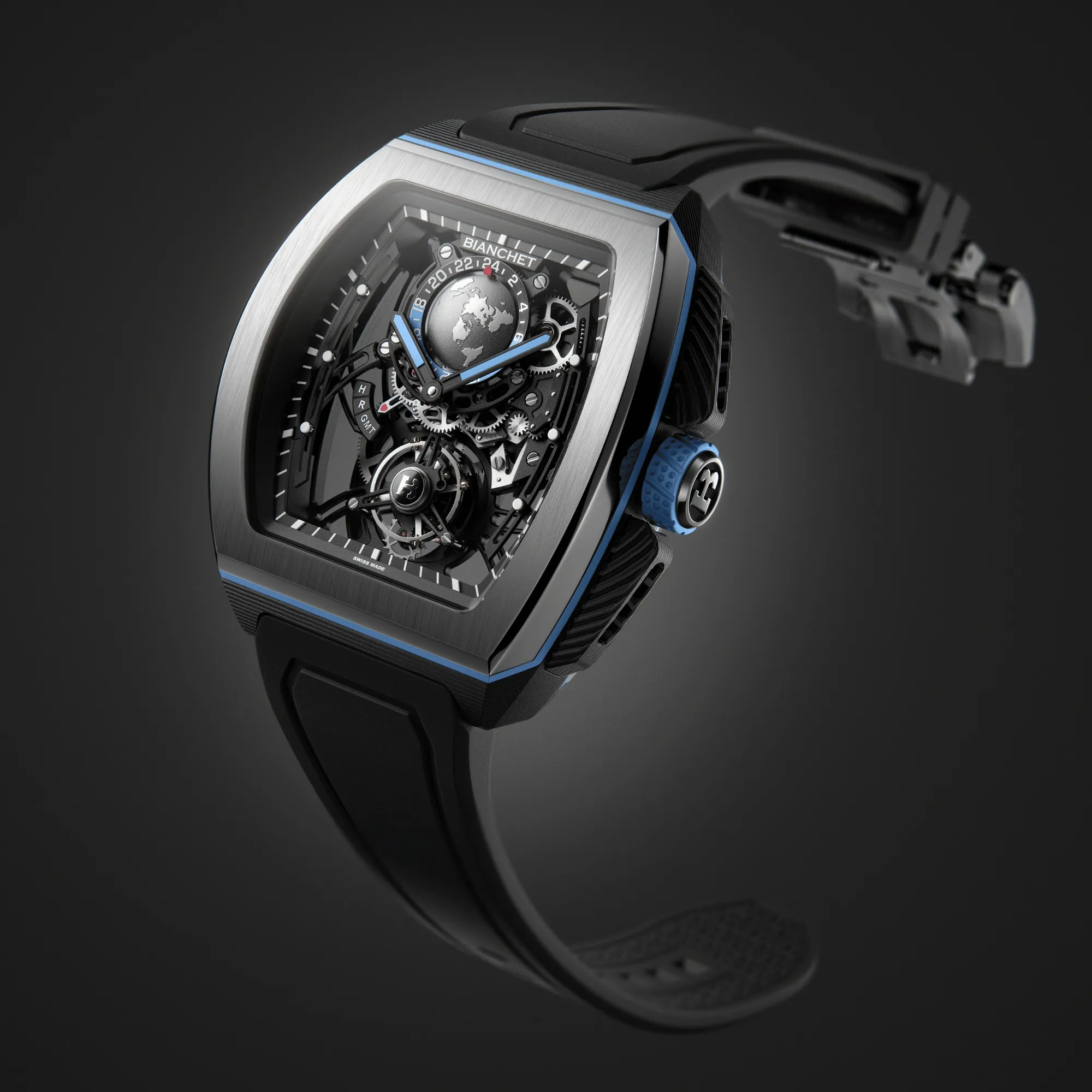 Bianchet Flying Tourbillon Sport GMT - Hybrid Sky Blue