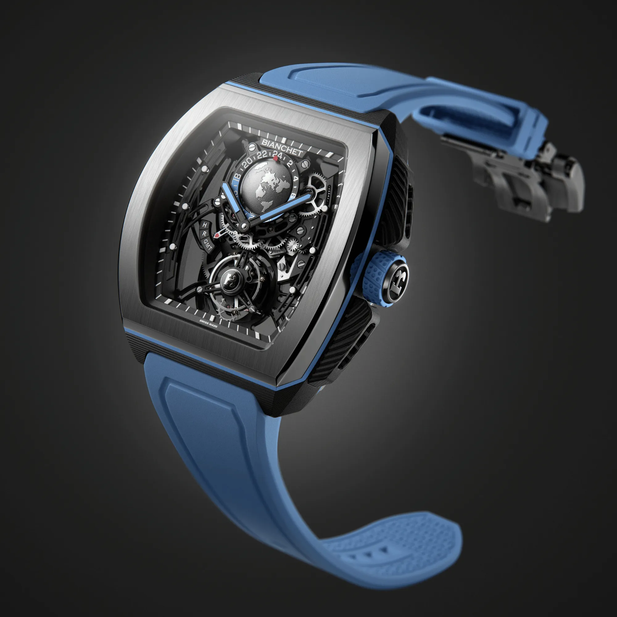Bianchet Flying Tourbillon Sport GMT - Hybrid Sky Blue