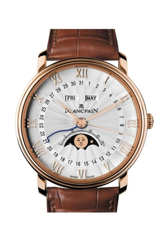 Blancpain Villeret Moonphase and Complete Calender Rose Gold 6664-3642-55B