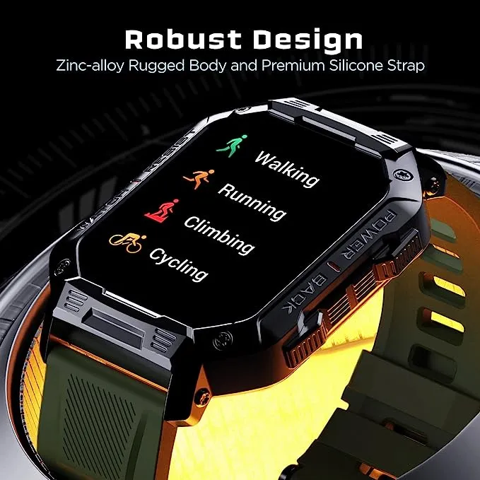 boAt Armour | Military Grade Smartwatch with 1.83" (4.64 cm) HD Display, Bluetooth Calling, Tough & Rugged Display, 100  Watch Faces