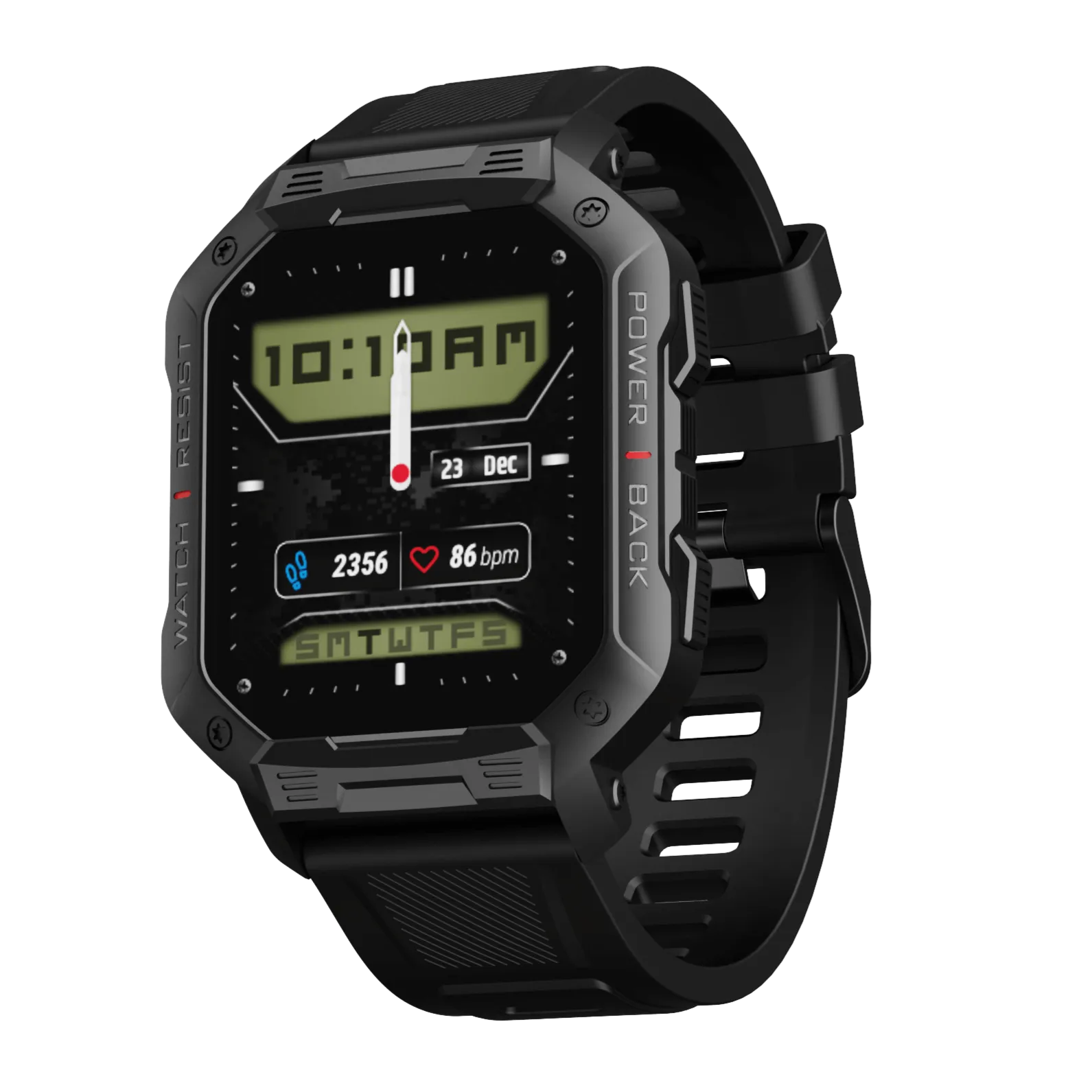 boAt Armour | Military Grade Smartwatch with 1.83" (4.64 cm) HD Display, Bluetooth Calling, Tough & Rugged Display, 100  Watch Faces