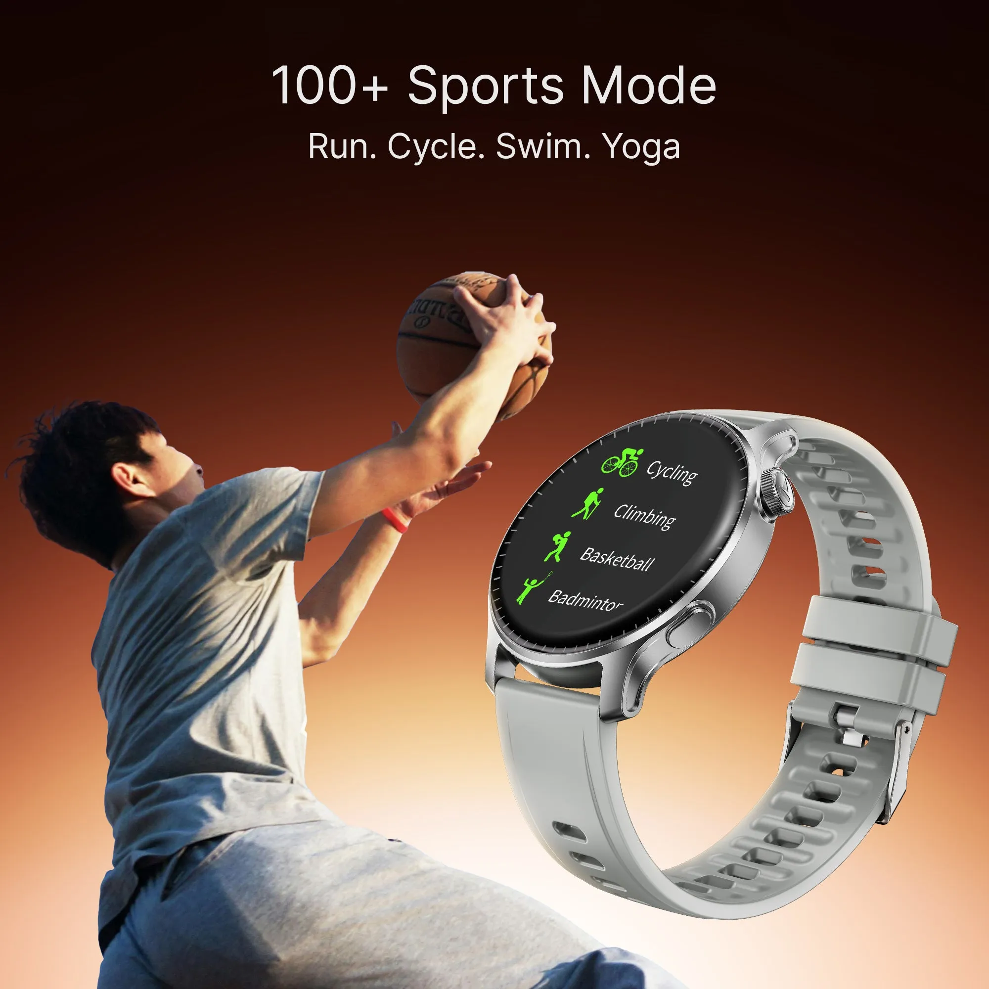 boAt Ultima Prime | Smartwatch with 1.43" AMOLED Display, Cloud Watch Faces, Emergency SOS, BT Calling, Functional Crown