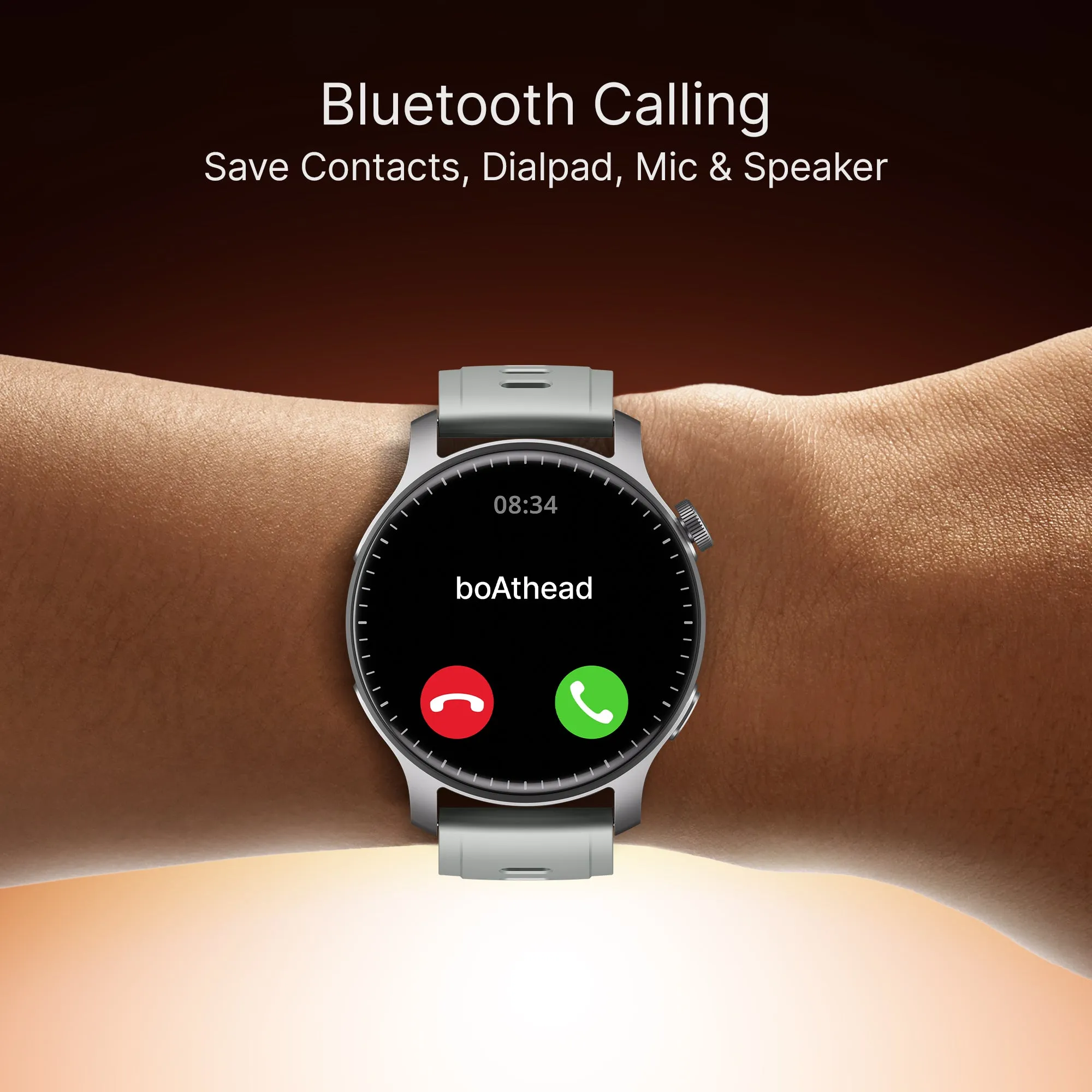 boAt Ultima Prime | Smartwatch with 1.43" AMOLED Display, Cloud Watch Faces, Emergency SOS, BT Calling, Functional Crown