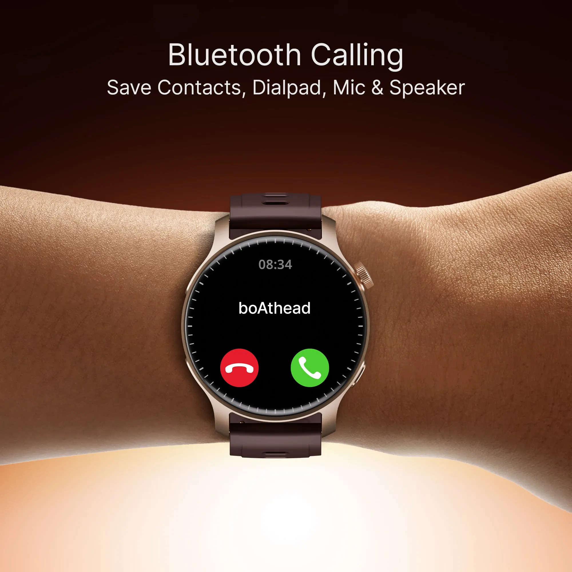 boAt Ultima Prime | Smartwatch with 1.43" AMOLED Display, Cloud Watch Faces, Emergency SOS, BT Calling, Functional Crown
