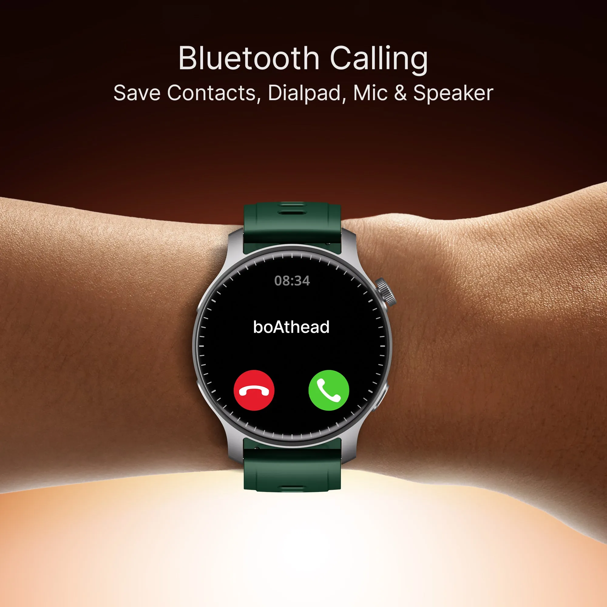 boAt Ultima Prime | Smartwatch with 1.43" AMOLED Display, Cloud Watch Faces, Emergency SOS, BT Calling, Functional Crown