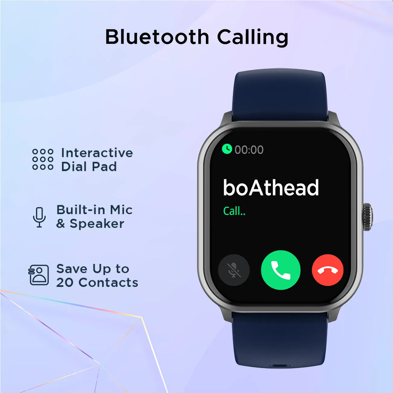 boAt Wave Spin Voice | Smartwatch with 1.85" HD Display, 100  Sports Modes, Functional Crown, Built-in-games