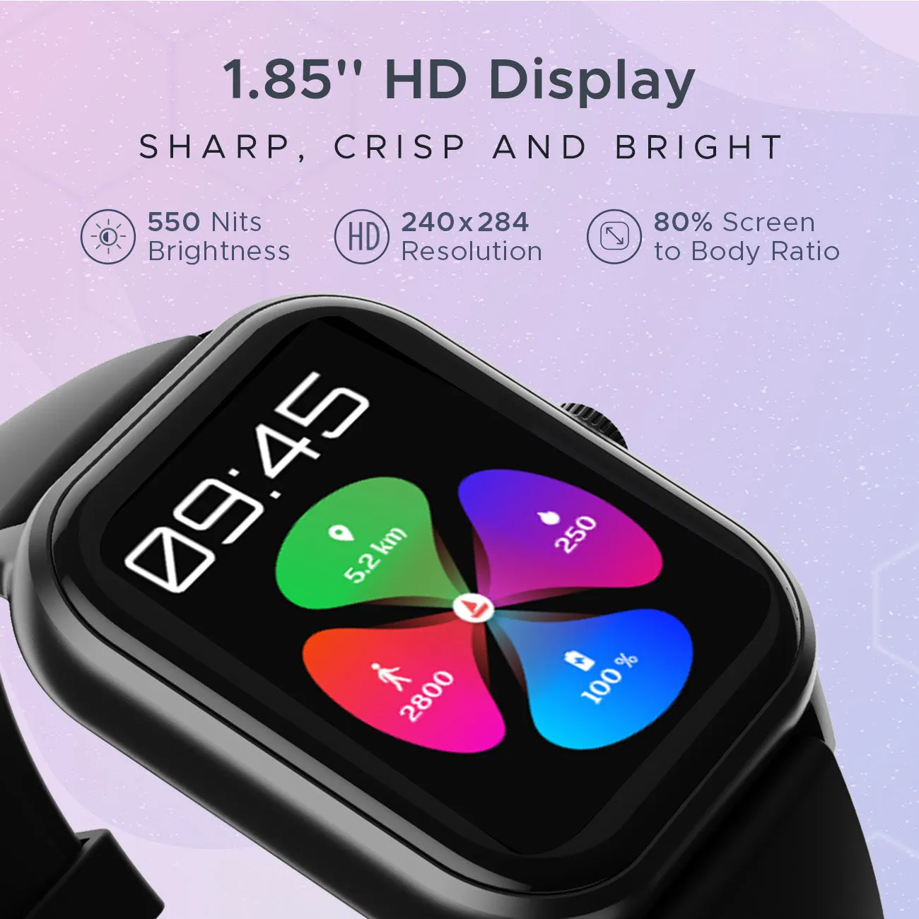 boAt Wave Spin Voice | Smartwatch with 1.85" HD Display, 100  Sports Modes, Functional Crown, Built-in-games