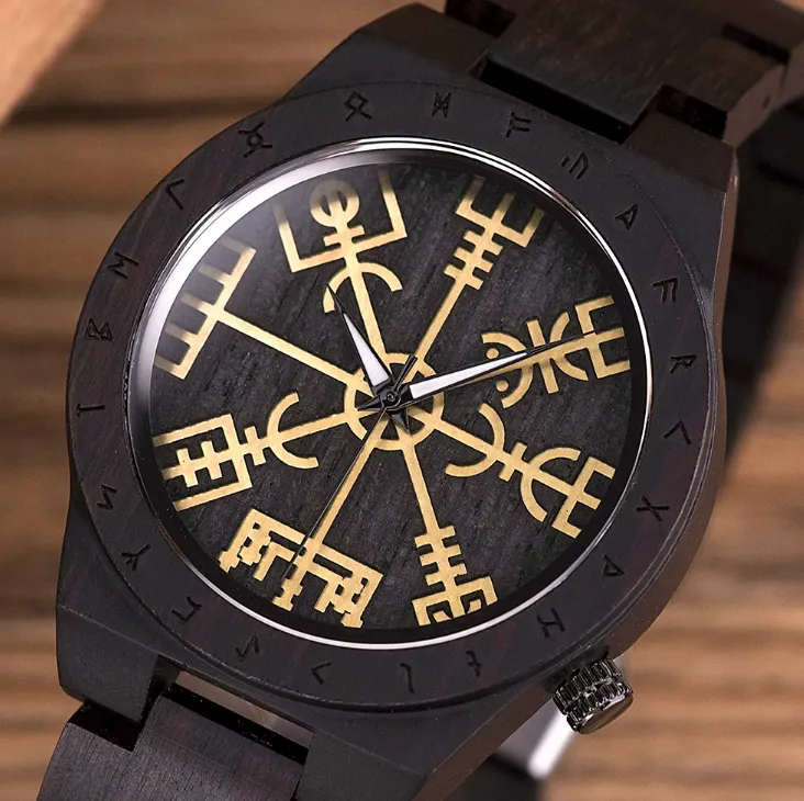 BOBO BIRD VINTAGE PIRATE COMPASS SYMBOL WOODEN WATCHES