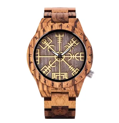 BOBO BIRD VINTAGE PIRATE COMPASS SYMBOL WOODEN WATCHES