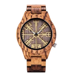 BOBO BIRD VINTAGE PIRATE COMPASS SYMBOL WOODEN WATCHES