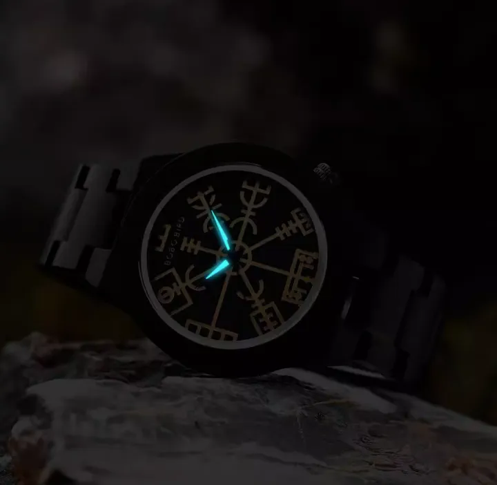 BOBO BIRD VINTAGE PIRATE COMPASS SYMBOL WOODEN WATCHES