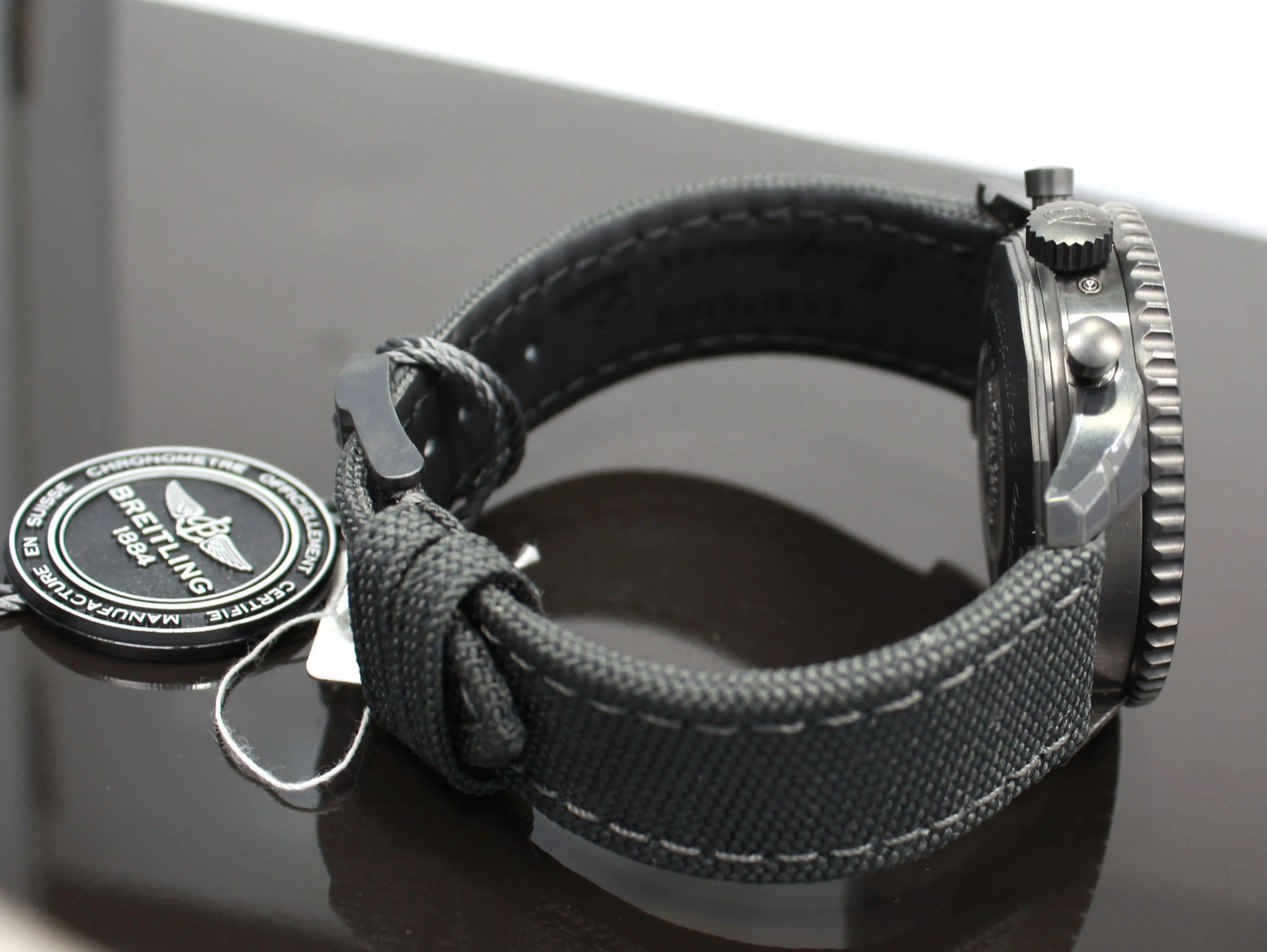 BREITLING Navitimer 1461 m1938022/bd20 LIMITED EDITION 48mm Black Steel Chronograph Moon Phase NEW
