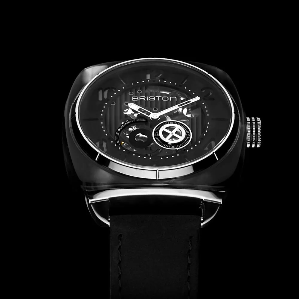 Briston Streamliner Skeleton Grey Acetate