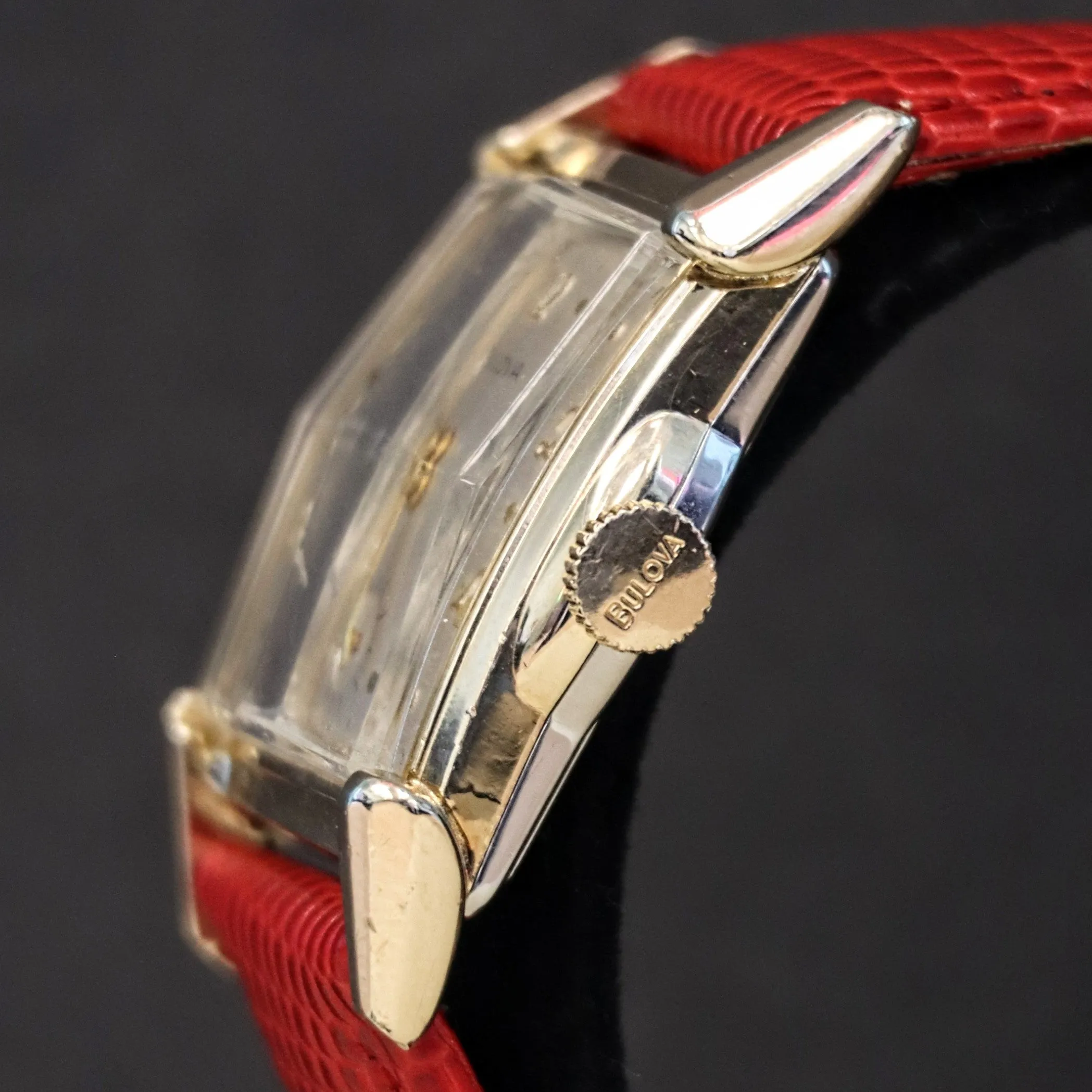 BULOVA 1954 ARDSLEY Watch 17 Jewels Cal. 10BT Fancy Case & Crystal Wristwatch