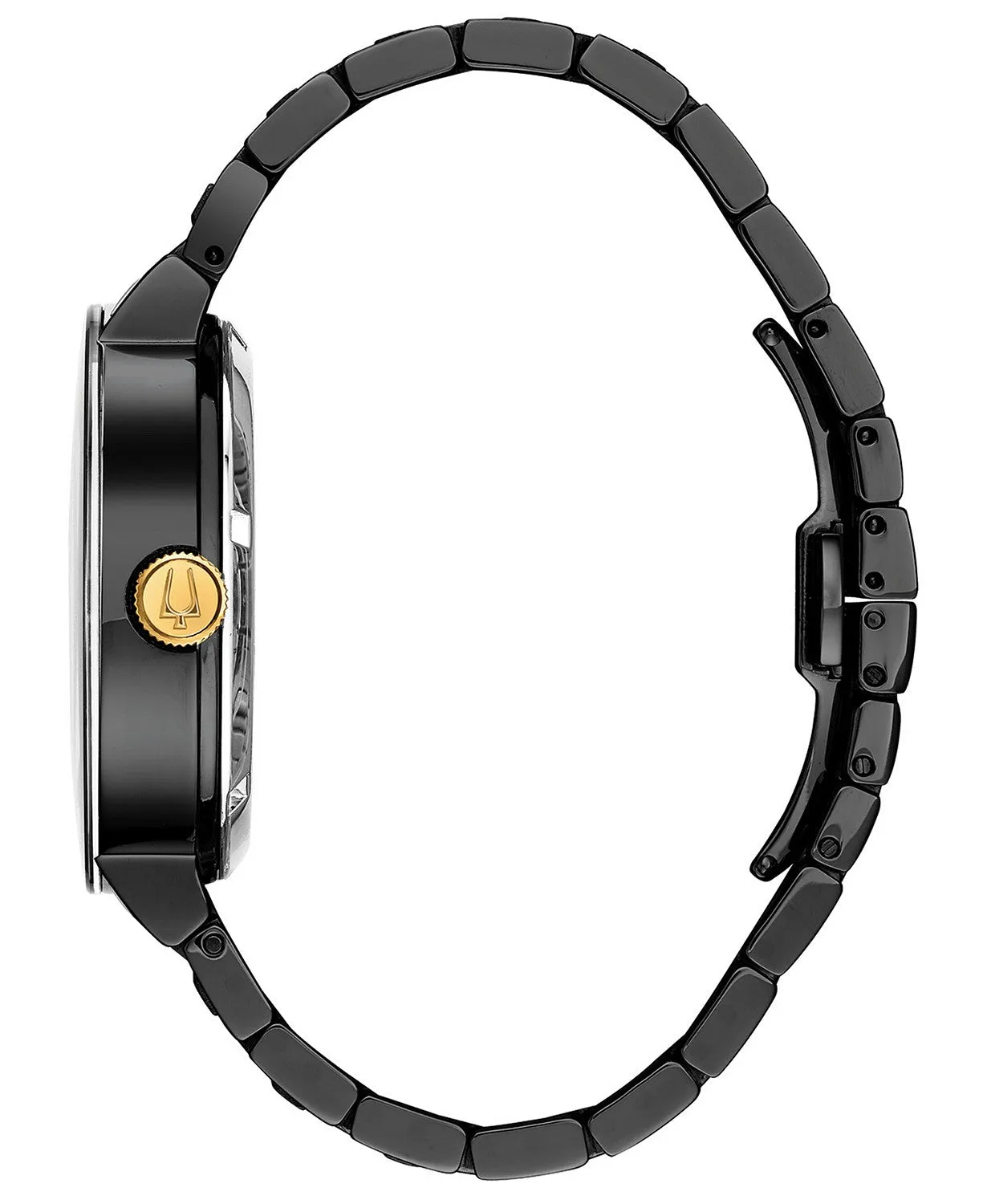 Bulova 98A203 Futuro Black Stainless Steel Bracelet 42mm Men Watches