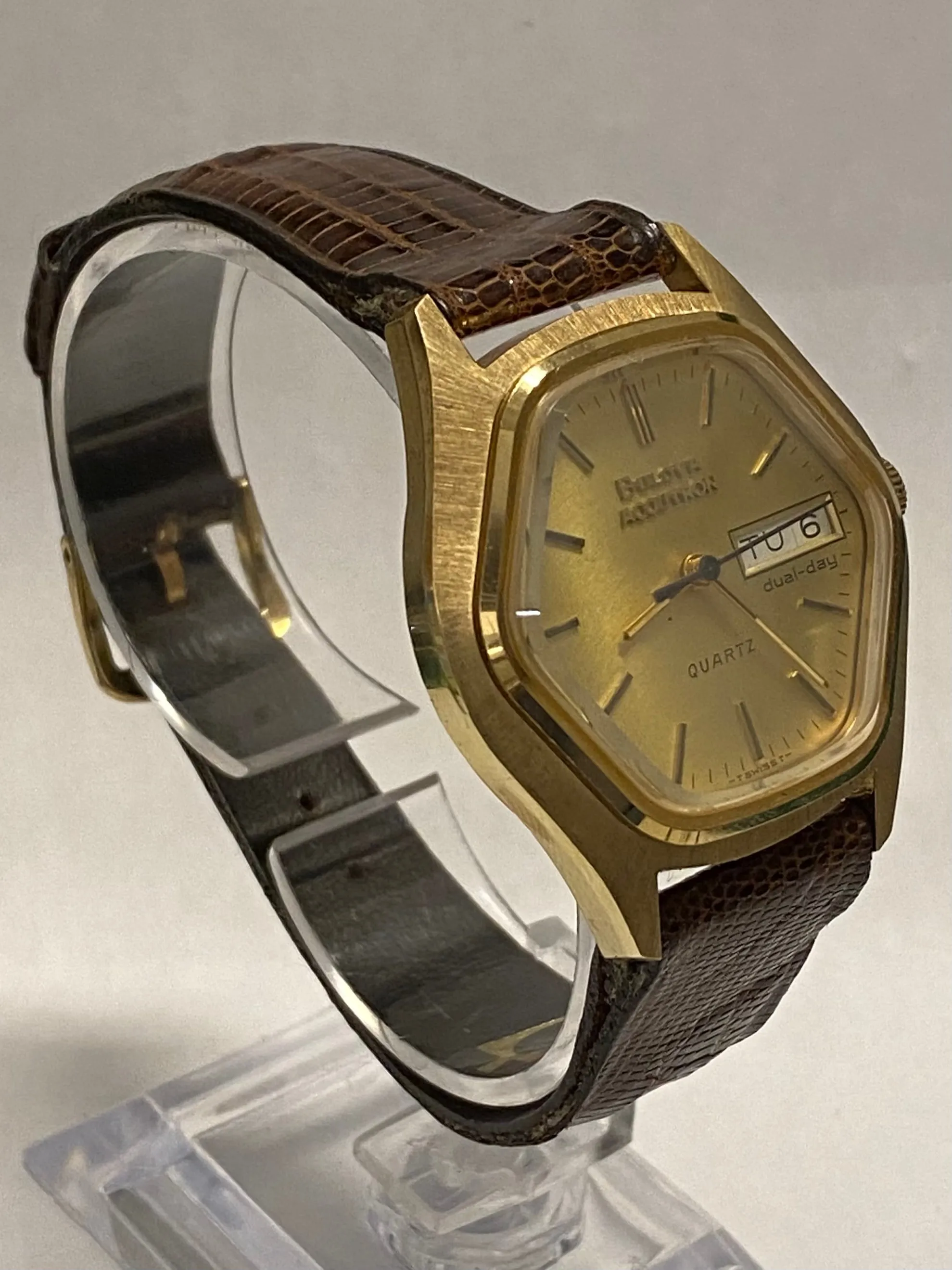 BULOVA Accutron Solid Gold Octagonal Case C.1960's Men's Watch- $10K APR w/ COA!