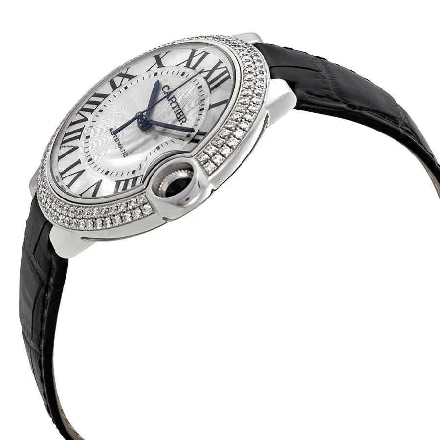 Cartier Ballon Bleu Automatic White Gold Diamond Watch WJBB0032
