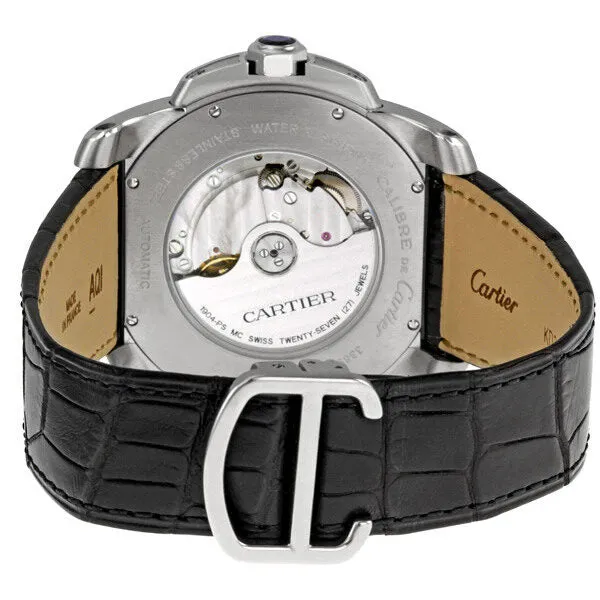 Cartier Calibre de Cartier Steel Automatic Men's Watch W7100041