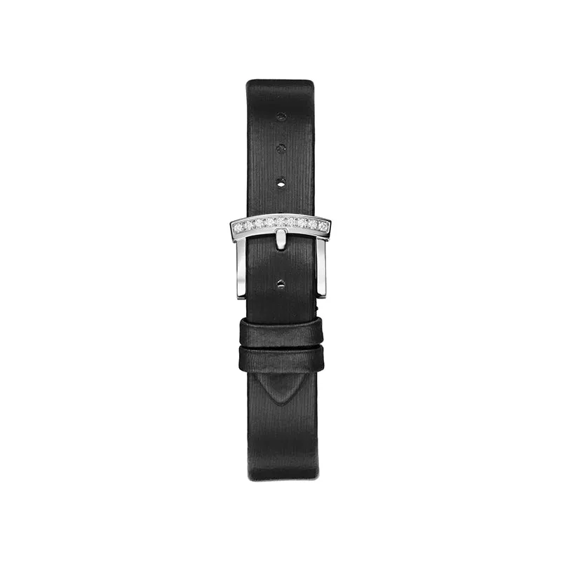 CHOPARD DIAMOND-SET L'HEURE DU DIAMANT WITH BLACK STRAP