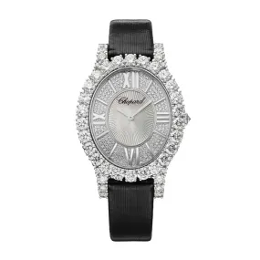 CHOPARD DIAMOND-SET L'HEURE DU DIAMANT WITH BLACK STRAP